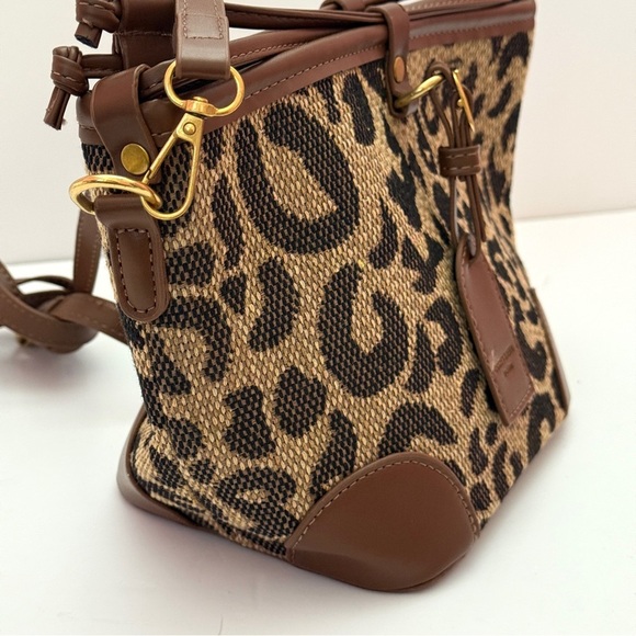 Cahres & Heka Fashion Leopard Print Women's Bag - Picture 3 of 12